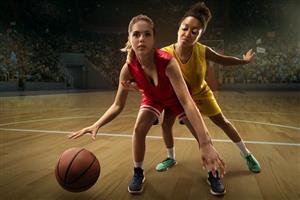 Teen Girls Basketball Game