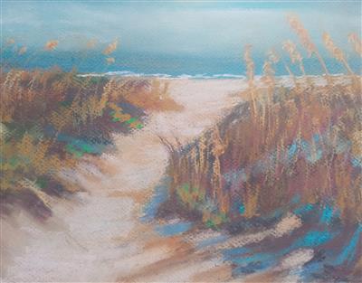 Beginner Beach Landscape Painting in Pastel